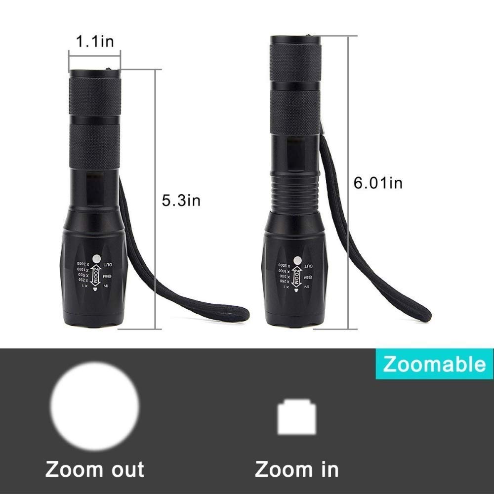 Amazon.co.jp: 14 IND ポータブル 超高輝度 ハンドヘルド LED 懐中電灯